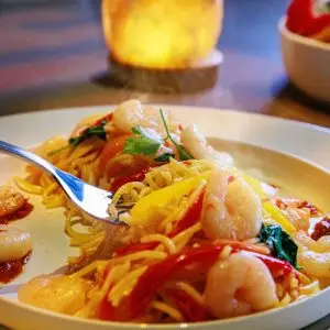 Prawn Stir-Fry Pasta